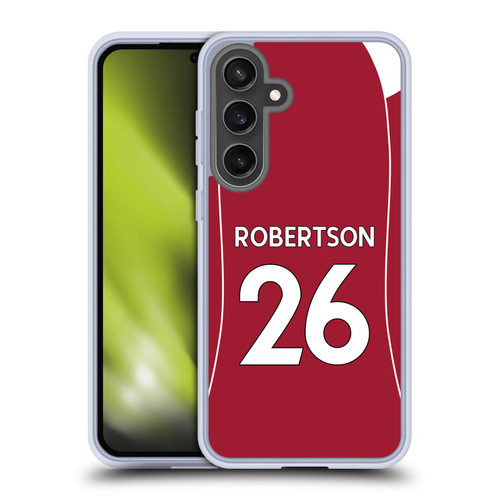 Liverpool Football Club 2025/26 Players Home Kit 2nd Group Andy Robertson Soft Gel Case for Samsung Galaxy S24 FE