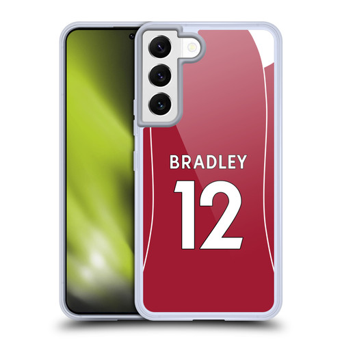 Liverpool Football Club 2025/26 Players Home Kit 2nd Group Conor Bradley Soft Gel Case for Samsung Galaxy S22 5G