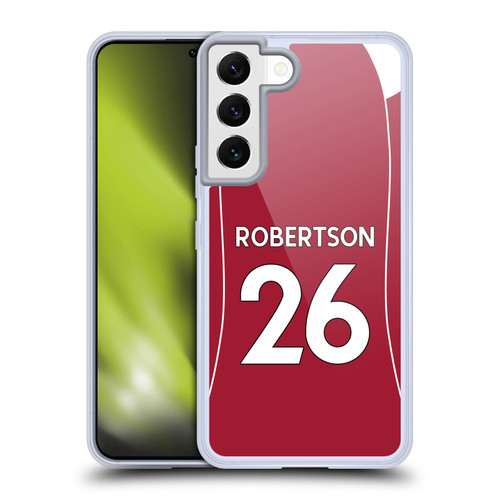 Liverpool Football Club 2025/26 Players Home Kit 2nd Group Andy Robertson Soft Gel Case for Samsung Galaxy S22 5G
