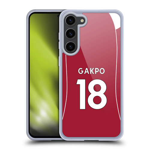 Liverpool Football Club 2025/26 Players Home Kit 2nd Group Cody Gakpo Soft Gel Case for Samsung Galaxy S23+ 5G