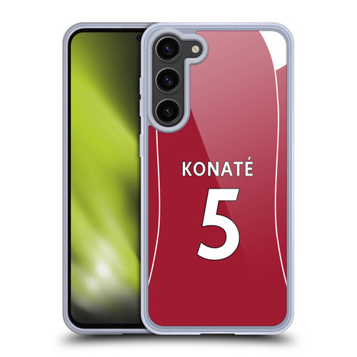 Liverpool Football Club 2025/26 Players Home Kit 2nd Group Ibrahima Konaté Soft Gel Case for Samsung Galaxy S23+ 5G