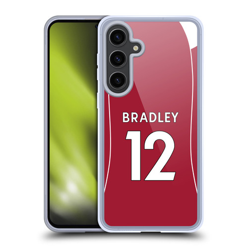 Liverpool Football Club 2025/26 Players Home Kit 2nd Group Conor Bradley Soft Gel Case for Samsung Galaxy S24+ 5G