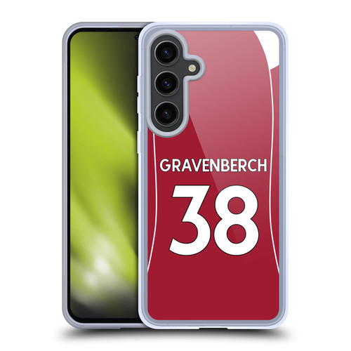 Liverpool Football Club 2025/26 Players Home Kit 2nd Group Giovanni Leoni Soft Gel Case for Samsung Galaxy S24+ 5G