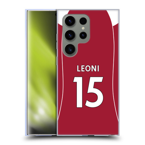 Liverpool Football Club 2025/26 Players Home Kit 2nd Group Giovanni Leoni Soft Gel Case for Samsung Galaxy S24 Ultra 5G