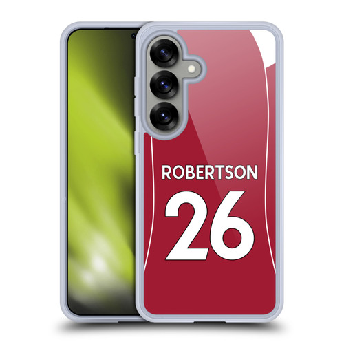 Liverpool Football Club 2025/26 Players Home Kit 2nd Group Andy Robertson Soft Gel Case for Samsung Galaxy S25