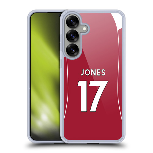 Liverpool Football Club 2025/26 Players Home Kit 2nd Group Curtis Jones Soft Gel Case for Samsung Galaxy S25+