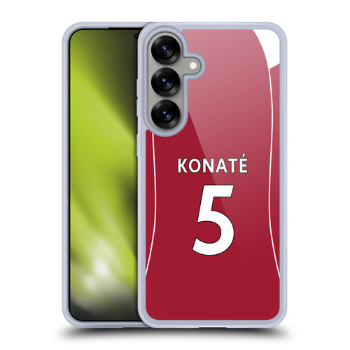 Liverpool Football Club 2025/26 Players Home Kit 2nd Group Ibrahima Konaté Soft Gel Case for Samsung Galaxy S25+