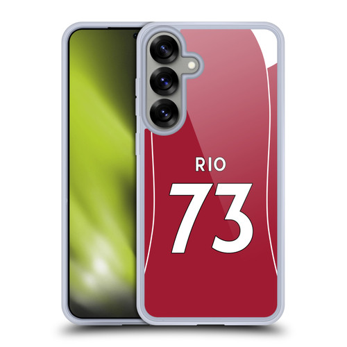 Liverpool Football Club 2025/26 Players Home Kit 2nd Group Rio Ngumoha Soft Gel Case for Samsung Galaxy S25+