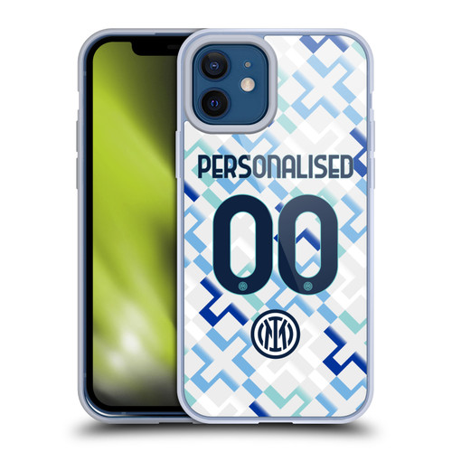 Custom Customised Personalised Inter Milan 2025/26 Players Home Kit Away Soft Gel Case for Apple iPhone 12 / iPhone 12 Pro