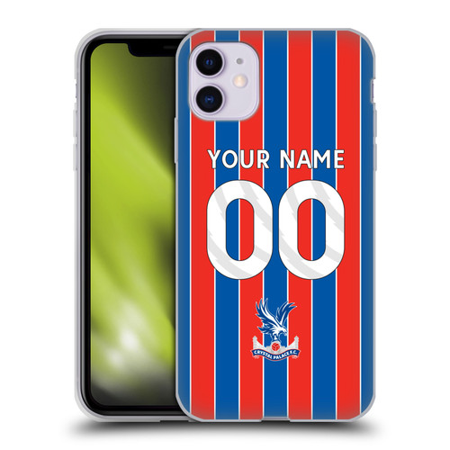 Custom Customised Personalised Crystal Palace Football Club 2025/26 Kit Home Soft Gel Case for Apple iPhone 11