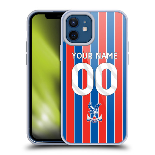 Custom Customised Personalised Crystal Palace Football Club 2025/26 Kit Home Soft Gel Case for Apple iPhone 12 / iPhone 12 Pro