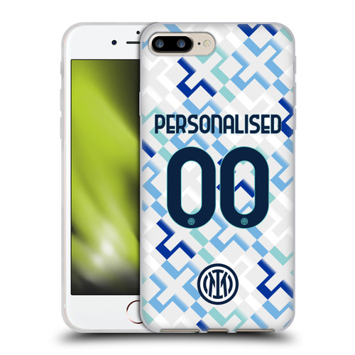 Custom Customised Personalised Inter Milan 2025/26 Players Home Kit Away Soft Gel Case for Apple iPhone 7 Plus / iPhone 8 Plus