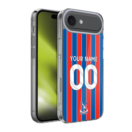 Custom Customised Personalised Crystal Palace Football Club 2025/26 Kit Home Soft Gel Case for Apple iPhone 17 Air