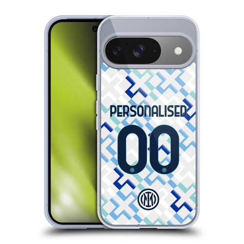 Custom Customised Personalised Inter Milan 2025/26 Players Home Kit Away Soft Gel Case for Google Pixel 9 / Pixel 9 Pro