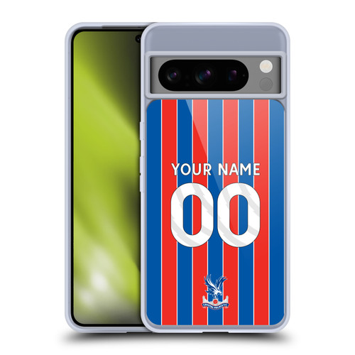 Custom Customised Personalised Crystal Palace Football Club 2025/26 Kit Home Soft Gel Case for Google Pixel 8 Pro