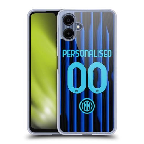 Custom Customised Personalised Inter Milan 2025/26 Players Home Kit Home Soft Gel Case for Samsung Galaxy A06 4G