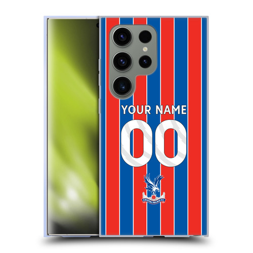 Custom Customised Personalised Crystal Palace Football Club 2025/26 Kit Home Soft Gel Case for Samsung Galaxy S24 Ultra 5G