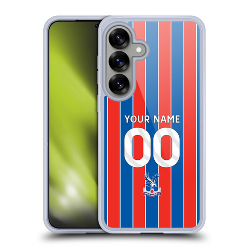 Custom Customised Personalised Crystal Palace Football Club 2025/26 Kit Home Soft Gel Case for Samsung Galaxy S25