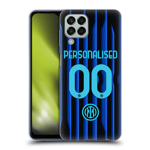 Custom Customised Personalised Inter Milan 2025/26 Players Home Kit Home Soft Gel Case for Samsung Galaxy M33 (2022)