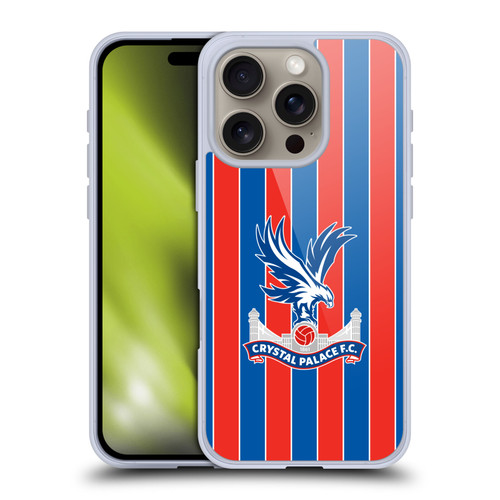 Crystal Palace FC 2025/26 Crest Kit Home Soft Gel Case for Apple iPhone 16 Pro