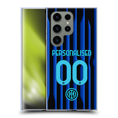 Custom Customised Personalised Inter Milan 2025/26 Players Home Kit Home Soft Gel Case for Samsung Galaxy S24 Ultra 5G