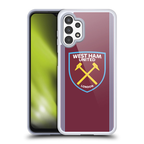 West Ham United FC 2025/26 Crest Kit Home Soft Gel Case for Samsung Galaxy A13 (2022) West Ham United FC 2025/26 Crest Kit Home Soft Gel Case for Samsung Galaxy A13 (2022)