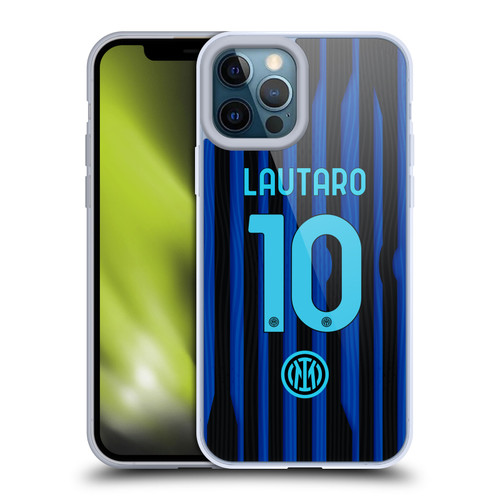 Fc Internazionale Milano 2025/26 Players Home Kit Lautaro Martínez Soft Gel Case for Apple iPhone 12 Pro Max