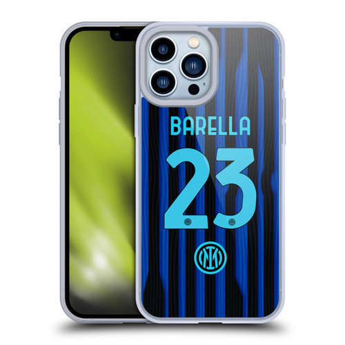 Fc Internazionale Milano 2025/26 Players Home Kit Nicolò Barella Soft Gel Case for Apple iPhone 13 Pro Max & MagSafe