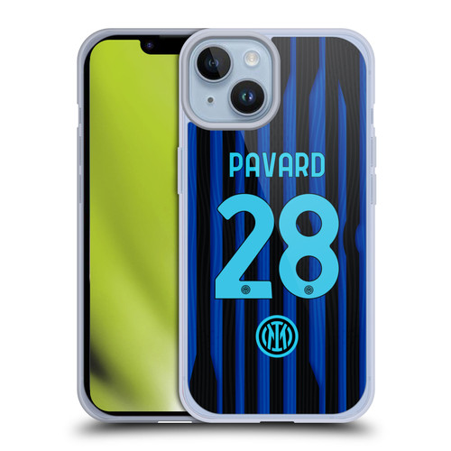 Fc Internazionale Milano 2025/26 Players Home Kit Benjamin Pavard Soft Gel Case for Apple iPhone 14