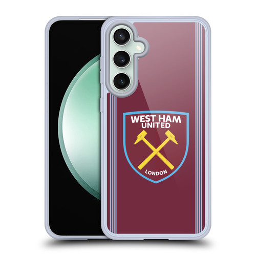 West Ham United FC 2025/26 Crest Kit Home Soft Gel Case for Samsung Galaxy S23 FE 5G