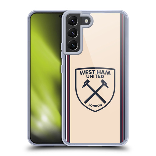 West Ham United FC 2025/26 Crest Kit Away Soft Gel Case for Samsung Galaxy S22+ 5G
