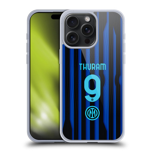 Fc Internazionale Milano 2025/26 Players Home Kit Marcus Thuram Soft Gel Case for Apple iPhone 15 Pro Max & MagSafe