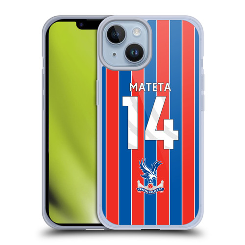 Crystal Palace FC 2025/26 Players Home Kit Jean-Philippe Mateta Soft Gel Case for Apple iPhone 14