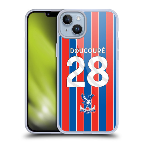 Crystal Palace FC 2025/26 Players Home Kit Cheick Doucouré Soft Gel Case for Apple iPhone 14 Plus