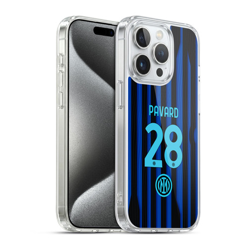 Fc Internazionale Milano 2025/26 Players Home Kit Benjamin Pavard Soft Gel Case for Apple iPhone 15 Pro & MagSafe