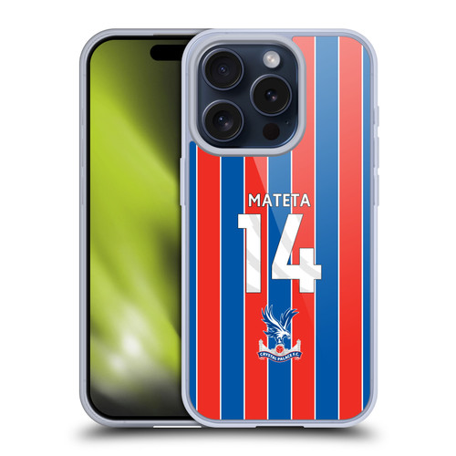 Crystal Palace FC 2025/26 Players Home Kit Jean-Philippe Mateta Soft Gel Case for Apple iPhone 15 Pro Crystal Palace FC 2025/26 Players Home Kit Jean-Philippe Mateta Soft Gel Case for Apple iPhone 15 Pro