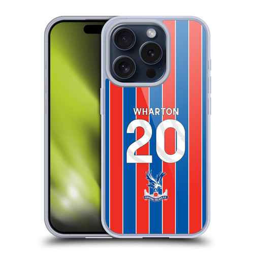 Crystal Palace FC 2025/26 Players Home Kit Adam Wharton Soft Gel Case for Apple iPhone 15 Pro