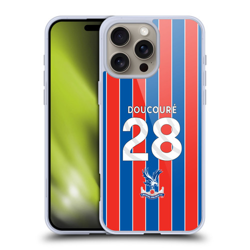 Crystal Palace FC 2025/26 Players Home Kit Cheick Doucouré Soft Gel Case for Apple iPhone 16 Pro Max