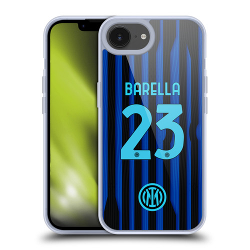 Fc Internazionale Milano 2025/26 Players Home Kit Nicolò Barella Soft Gel Case for Apple iPhone 16e