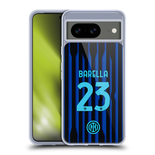 Fc Internazionale Milano 2025/26 Players Home Kit Nicolò Barella Soft Gel Case for Google Pixel 8