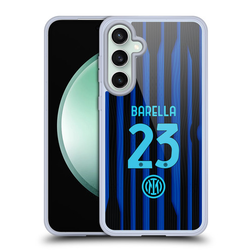 Fc Internazionale Milano 2025/26 Players Home Kit Nicolò Barella Soft Gel Case for Samsung Galaxy S23 FE 5G