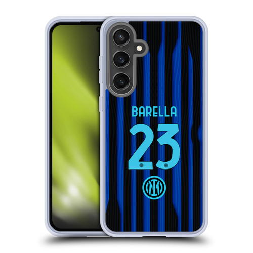 Fc Internazionale Milano 2025/26 Players Home Kit Nicolò Barella Soft Gel Case for Samsung Galaxy S24 FE