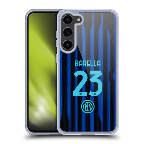 Fc Internazionale Milano 2025/26 Players Home Kit Nicolò Barella Soft Gel Case for Samsung Galaxy S23+ 5G