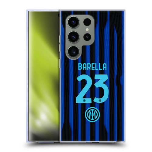 Fc Internazionale Milano 2025/26 Players Home Kit Nicolò Barella Soft Gel Case for Samsung Galaxy S24 Ultra 5G