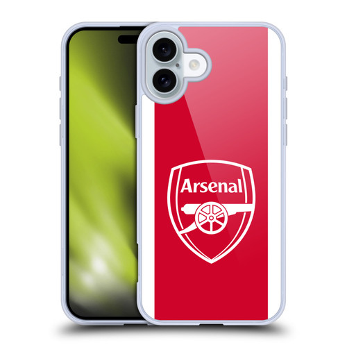 Arsenal FC 2025/26 Kit Home Soft Gel Case for Apple iPhone 16 Plus Arsenal FC 2025/26 Kit Home Soft Gel Case for Apple iPhone 16 Plus