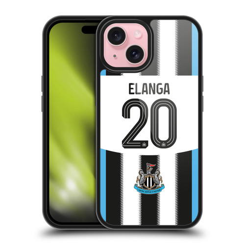 Newcastle United Football Club 2025/26 Players Home Kit Anthony Elanga Gel Armour Case For Apple iPhone 15