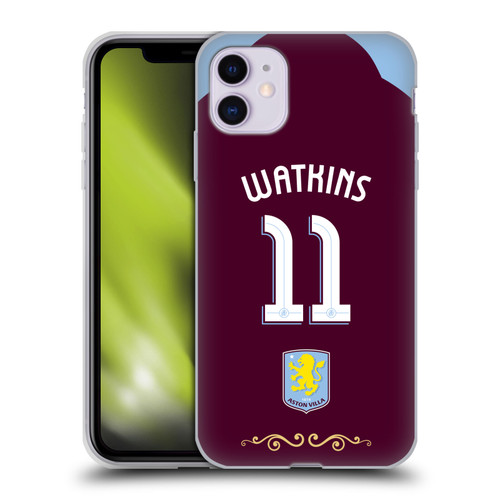 Aston Villa Football Club 2025/26 Players Home Kit Ollie Watkins Soft Gel Case for Apple iPhone 11 Aston Villa Football Club 2025/26 Players Home Kit Ollie Watkins Soft Gel Case for Apple iPhone 11