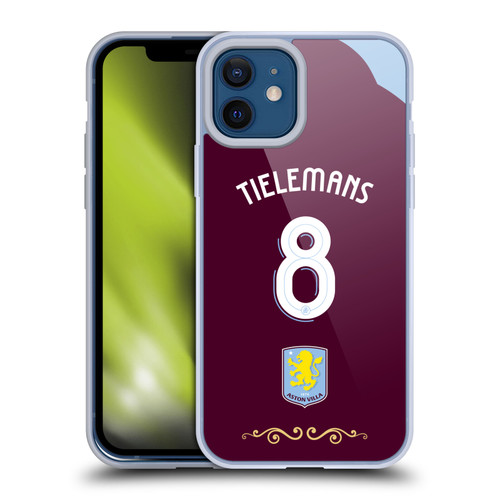 Aston Villa Football Club 2025/26 Players Home Kit Youri Tielemans Soft Gel Case for Apple iPhone 12 / iPhone 12 Pro