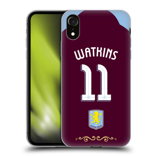 Aston Villa Football Club 2025/26 Players Home Kit Ollie Watkins Soft Gel Case for Apple iPhone XR