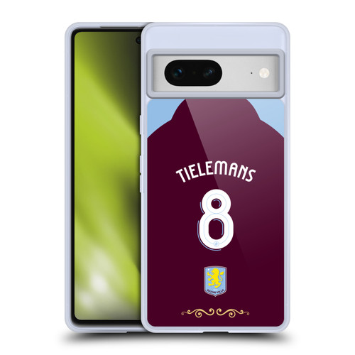 Aston Villa Football Club 2025/26 Players Home Kit Youri Tielemans Soft Gel Case for Google Pixel 7